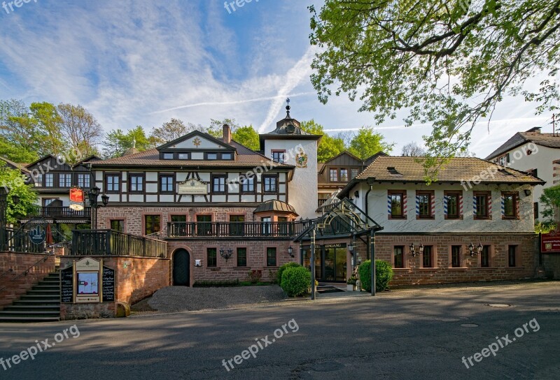 Castle Hotel Mespelbrunn Bavaria Germany Spessart