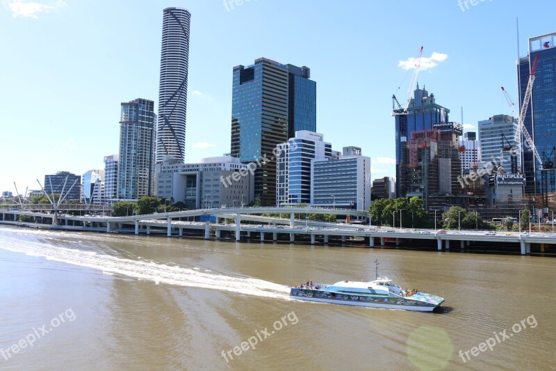 River Brisbane Queensland Australia City