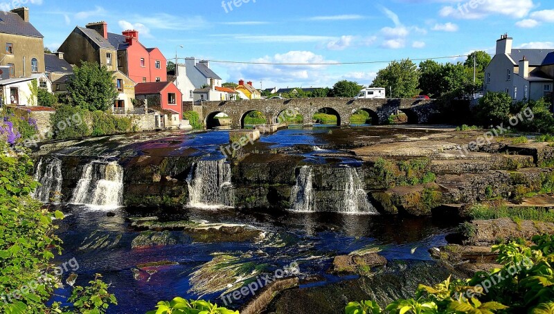 Bridge Water Waterfall Attraction Construction