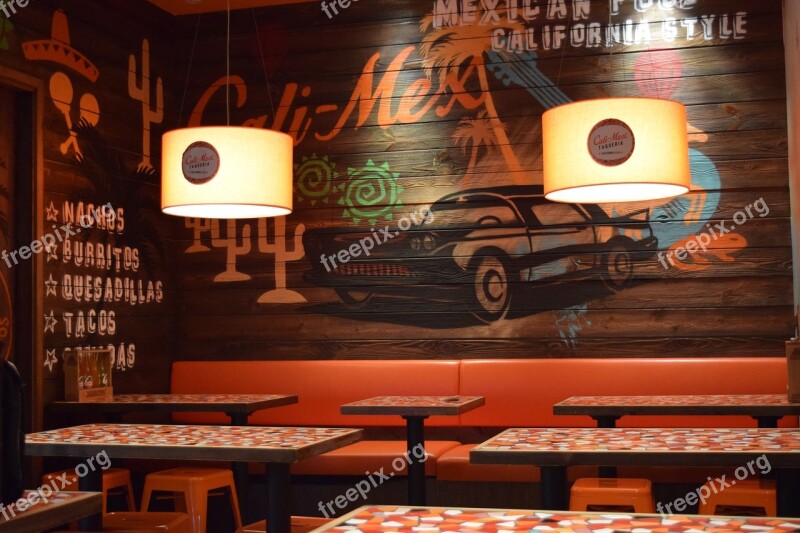 Restaurant Mexicans Wall Painting Free Photos