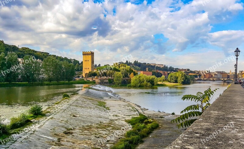 Florence Arno Firenze River Tower