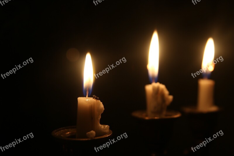 Candles Low Light Flame Night Candlelight