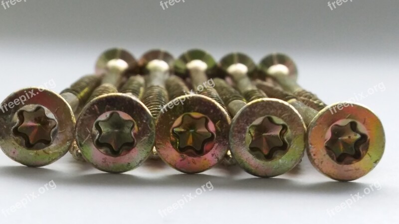 Screw Metal Thread Iron Brass