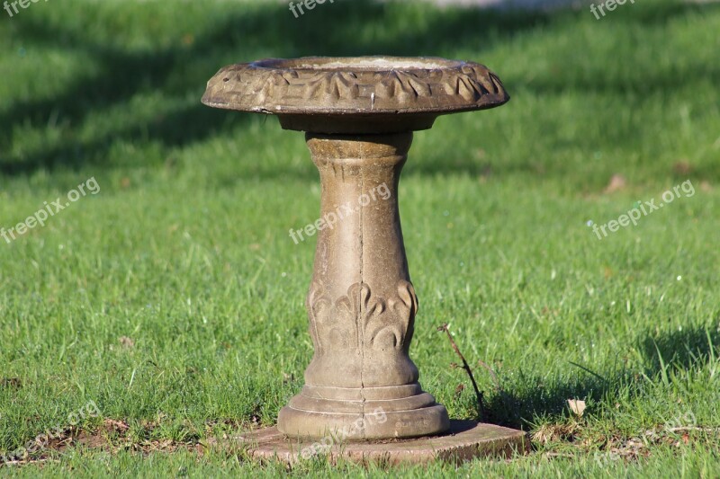 Birdbath Water Bird Free Photos