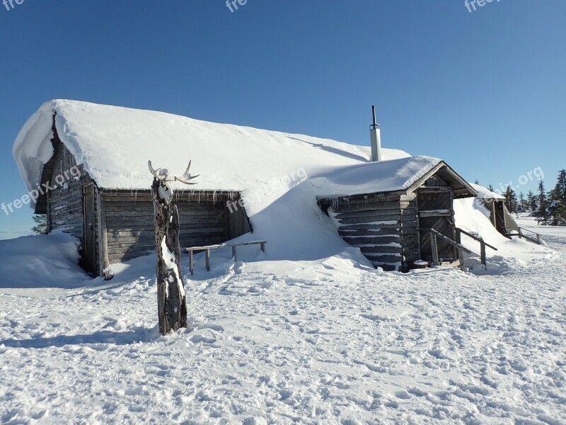 Chalet Snow Finland Lapland Winter