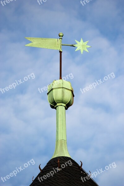 Weathervane Copper Roof Schloss Waldeck Edersee