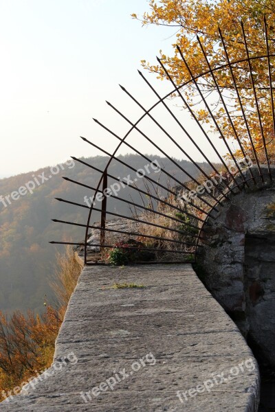 Grid Metal Iron Stone Wall Bars