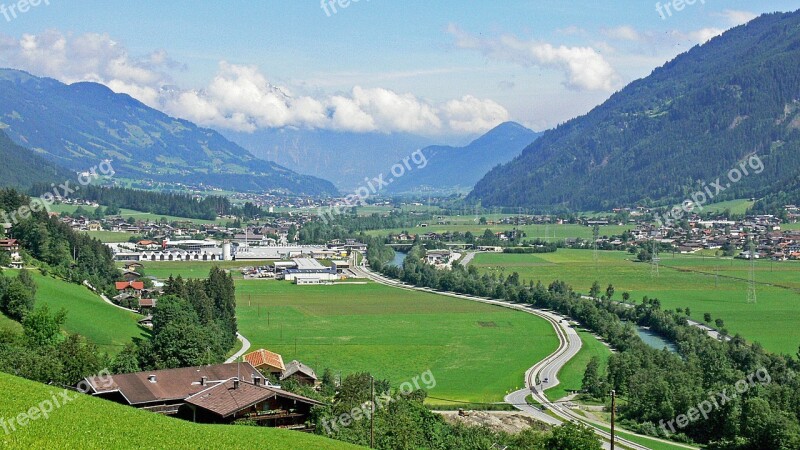 Zillertal Tyrol Kaltenbach North View Nature