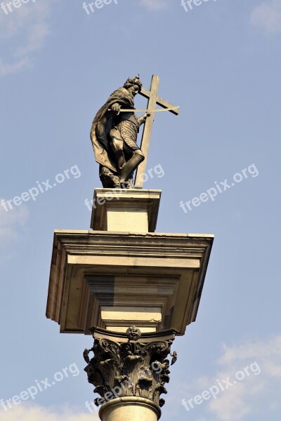 Sigismund's Column Warsaw Poland Sculpture Monument