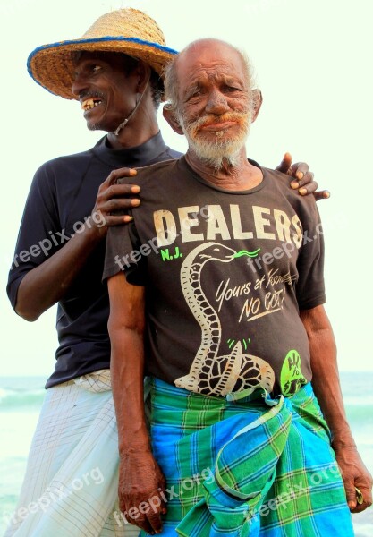 Fishermen Sri Lanka Sea Fishing Ocean