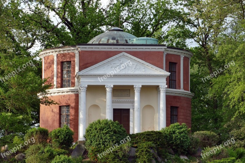 Park Wörlitz Pantheon Architecture Horticulture Visual Axis