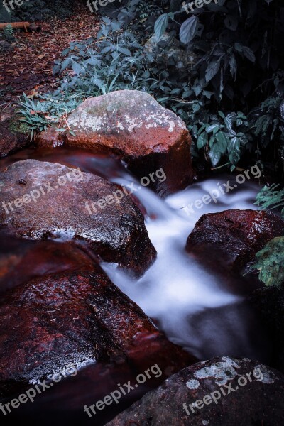 Longexposure Water Stone Nature Slow