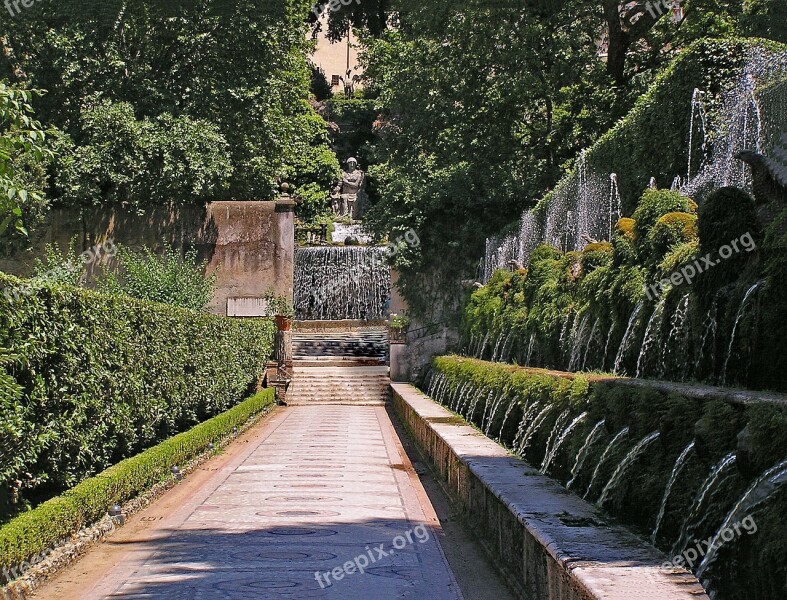 Villa D'este Tivoli Italy Europe Art