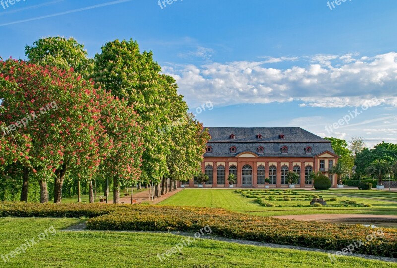 Orangery Architecture Trees Blossom Bloom