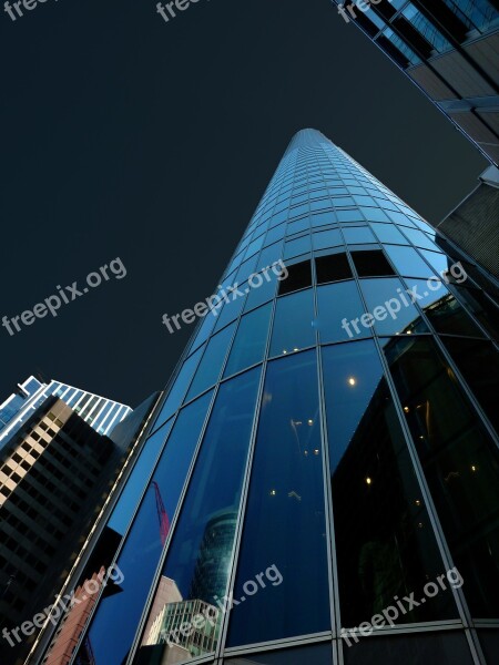 Skyline Skyscraper Skyscrapers Architecture Frankfurt