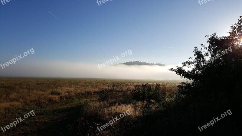 Deer Mountain Morning The Fog Landscape Nature