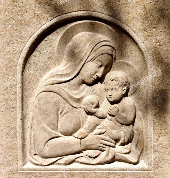 Figure Holy Faith Christianity Relief