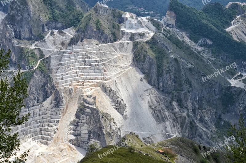 Carrara Marble Cave Alps Apuane