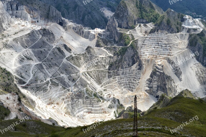 Carrara Marble Cave Alps Apuane