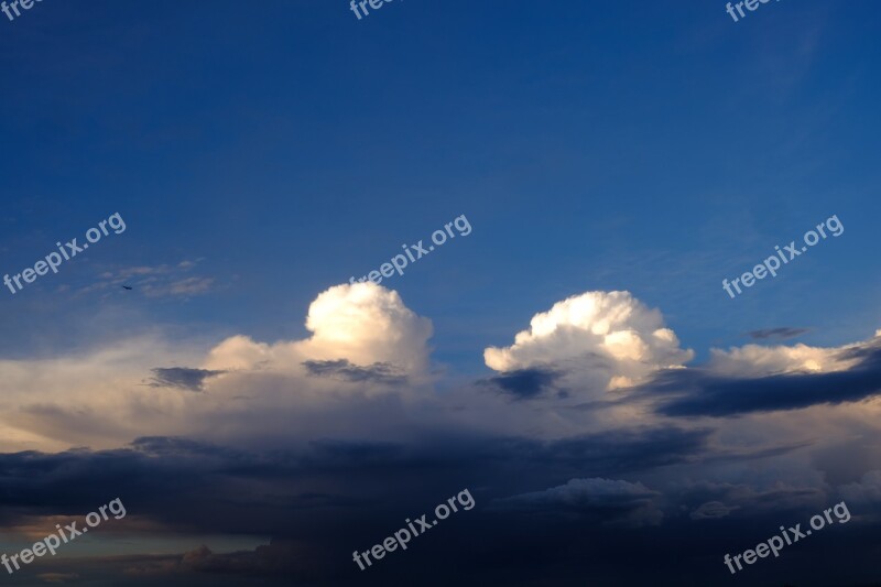 Clouds Thunderstorm Sky Weather Storm Clouds