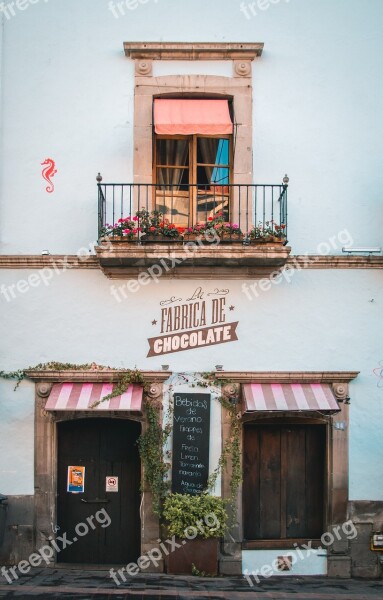 Street Mexico Colorful Architecture Old