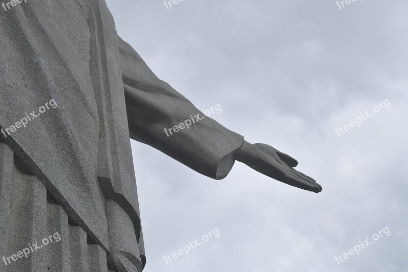 Christ The Redeemer The Right Hand Of God Rio Brazil Mount Corcovado