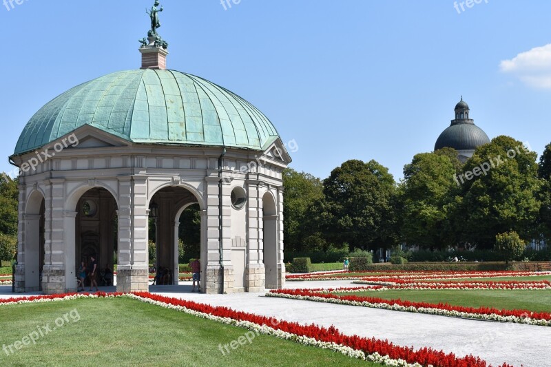 Munich Courtyard Garden Residence Park Temple Of Diana