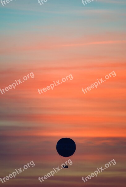 Balloon Sky Color Dusk Flying