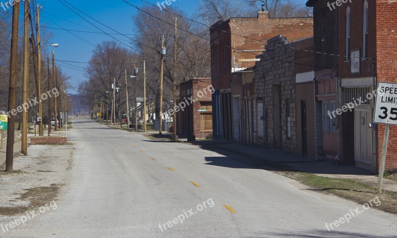 Main Street Street Small Town Town Road