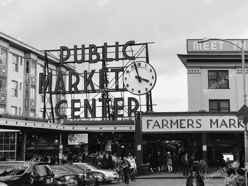 Market Seattle Washington Pike Place