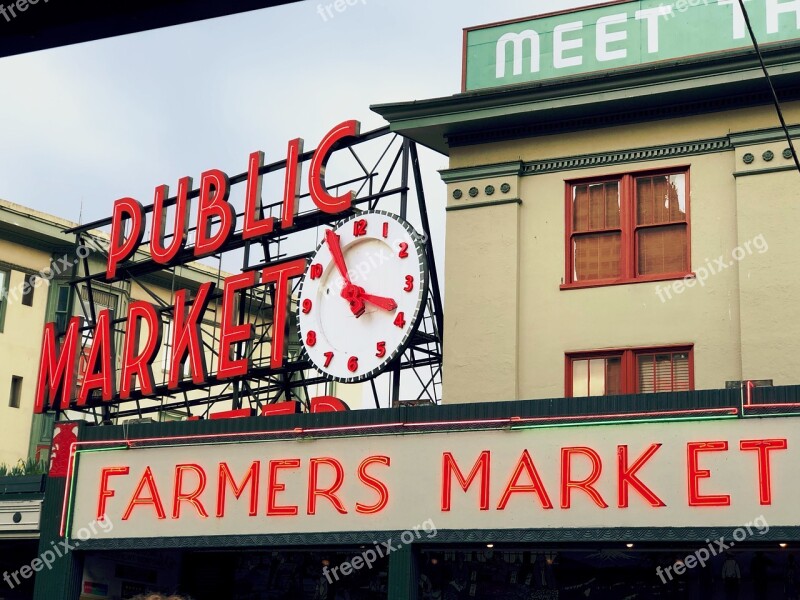 Market Seattle Washington Pike Place