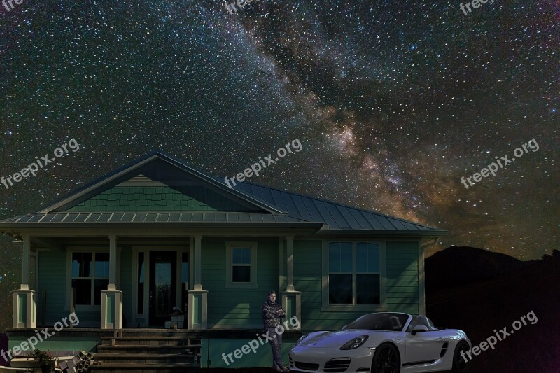 Emotional Night Lonely Porsche House