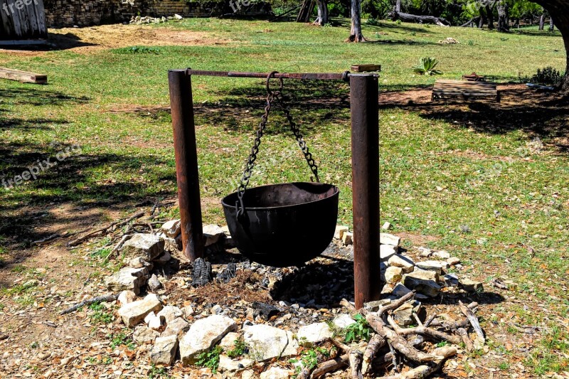 Cauldron Metal Campfire Kettle Pot