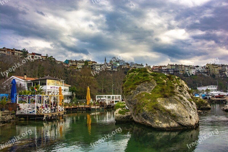 Marine Houses Beach Landscape Holiday