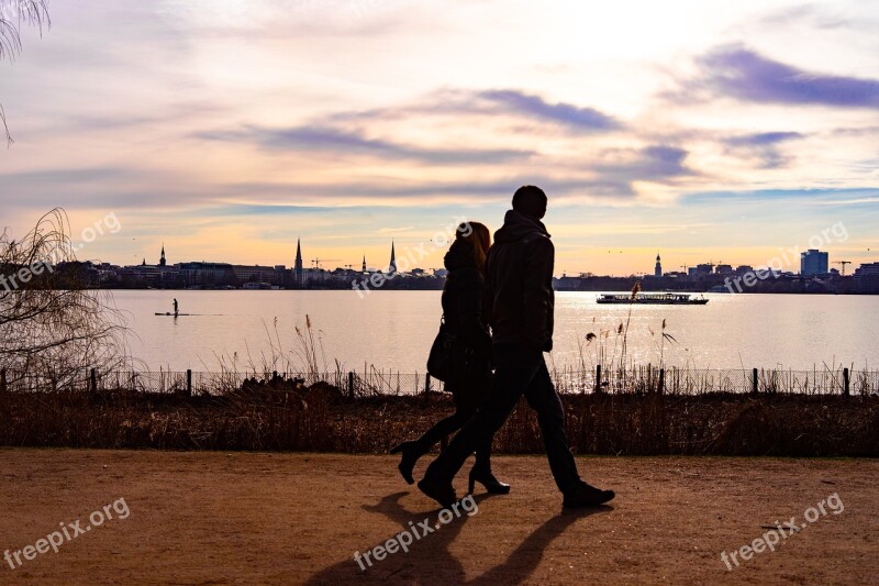 Hamburg Walkers Alster Human Nature