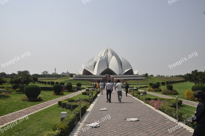 Lotus Temple India Bahai Faith Delhi