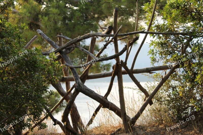 Sea Peninsula Fence Kemer Turkey