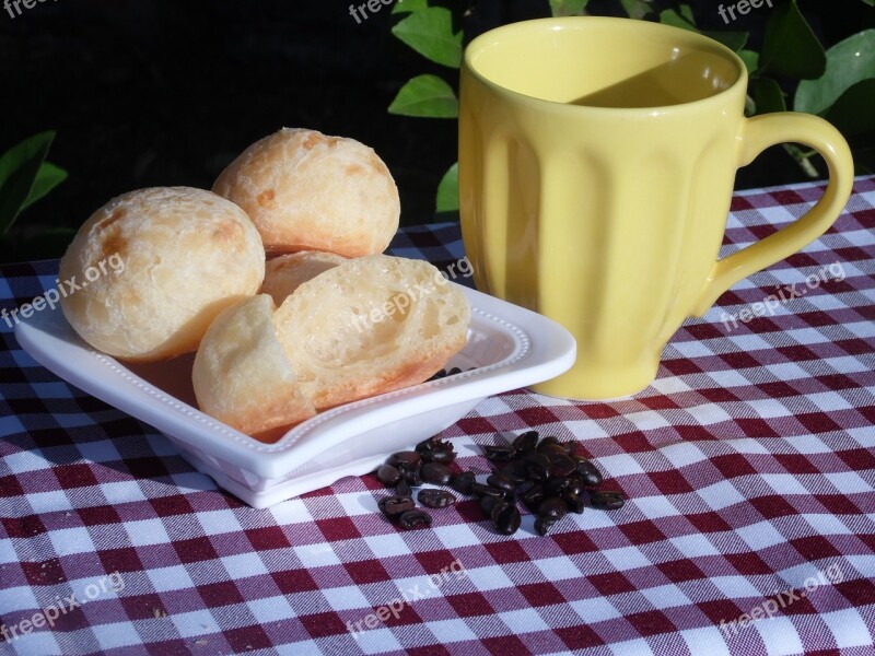 Afternoon Coffee Breakfast Cheese Bread Coffee Free Photos