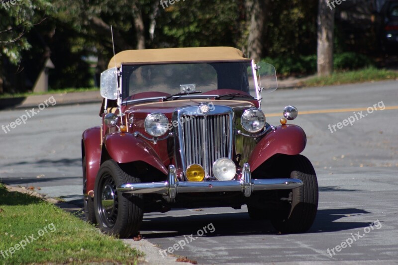 Vintage Car Sports Car Convertible Mg Free Photos