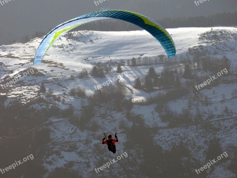 Stolen Sailing Mountain Paragliding Colorful