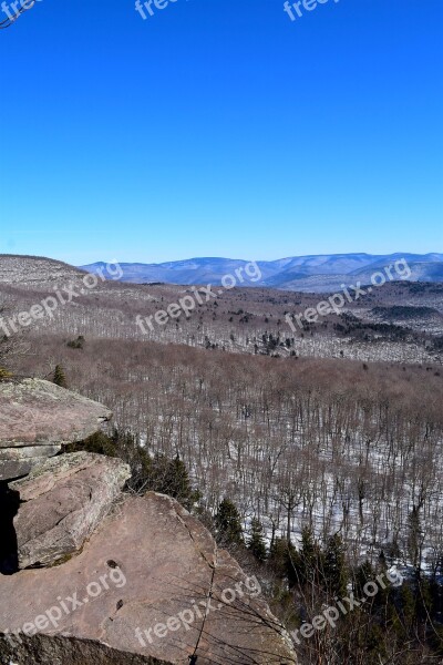 Mountains Winter Nature Landscape Outdoors