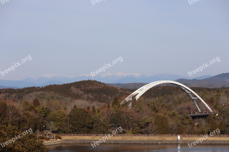 Landscape Japan Gifu Winter Mountain