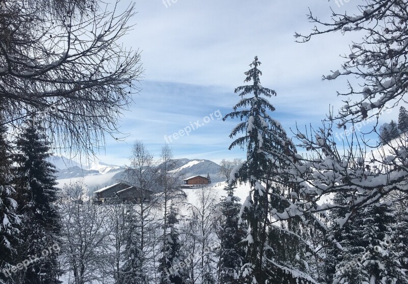 Wintry Alpbach Valley Alpine Snow Alm