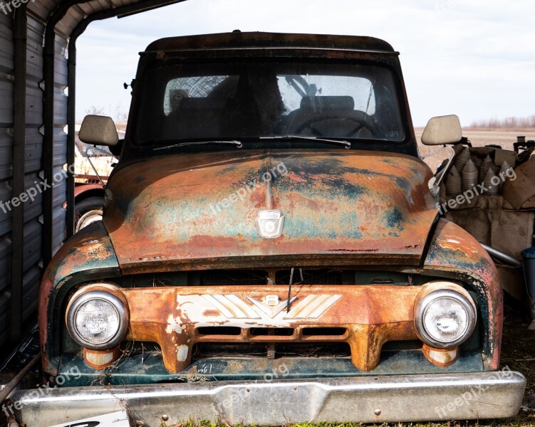 Vintage Truck Old Vehicle Abandoned