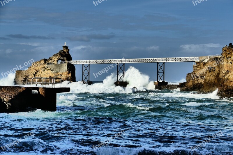 Biarritz Sea Ocean Architecture France