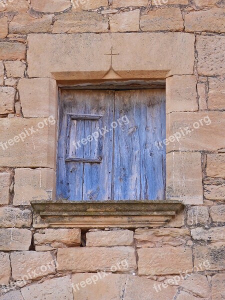 Window Cruz Medieval Carved Stone Architecture