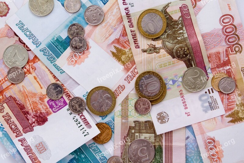 Ruble Money Russia Coins Currency