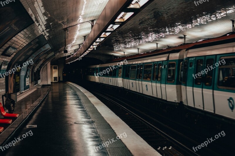 Subway Metro Paris Train Underground