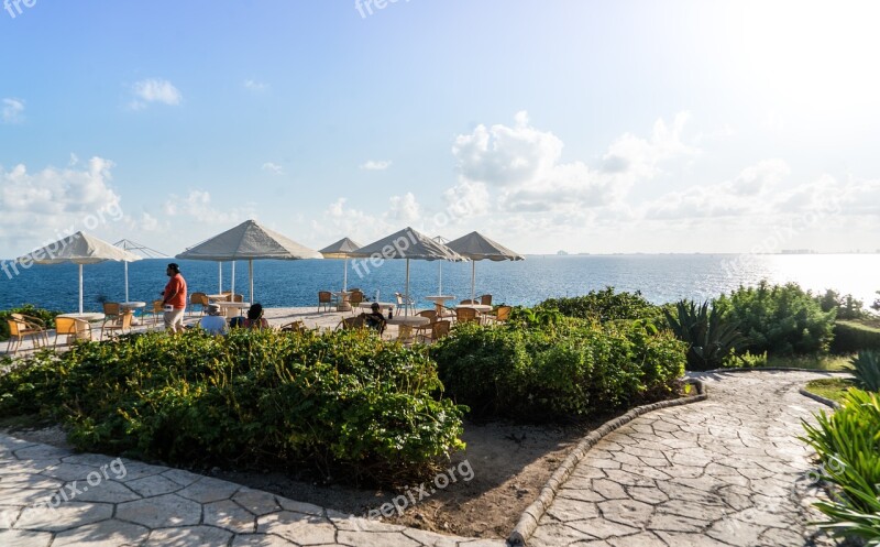 Caribbean Mexico Ocean View Dining Sea