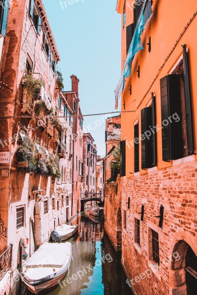 Venice Canals Architecture Italy Water